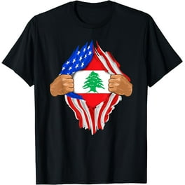 Lebanese Blood Inside Me T-Shirt | Lebanon Flag Gift Lebanese Blood Inside Me T-Shirt | Lebanon Flag Gift