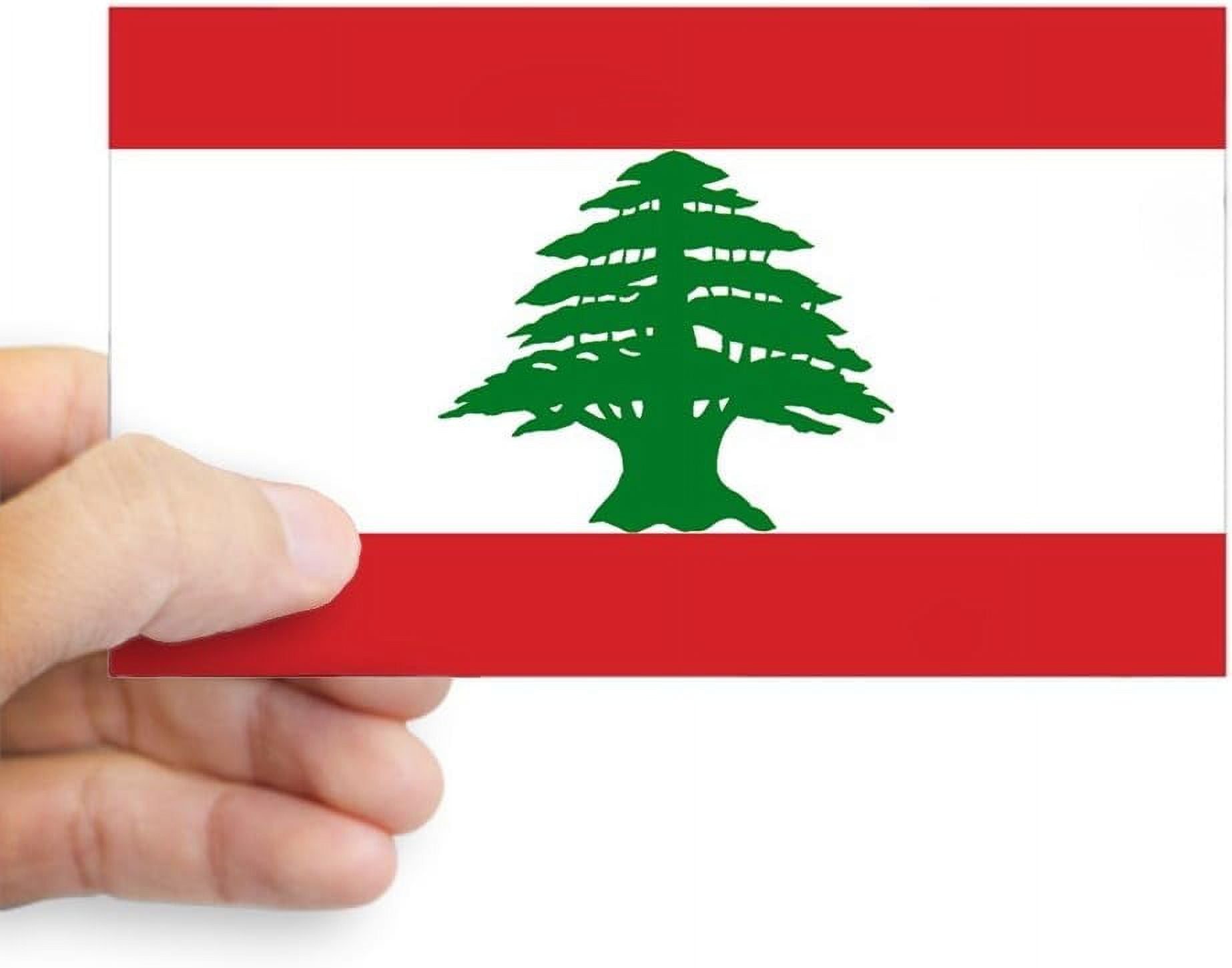 Lebanese Flag Sticker Bumper Sticker Car Decal