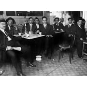 Lebanese-Syrian Immigrant Men In Suits Smoking Hookahs In A Restaurant In The New York City Neighborhood History (24 x 18)