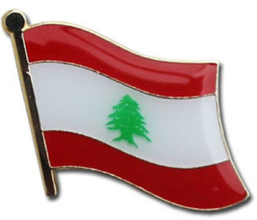 Lebanon Country Flag Bike Motorcycle Hat Cap lapel Pin