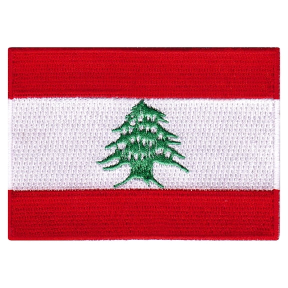 Lebanon Flag Embroidered Iron-on Patch