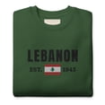 thumbnail image 1 of Lebanon Flag Embroidered Sweatshirt | Soft Fleece Crewneck, 1 of 4