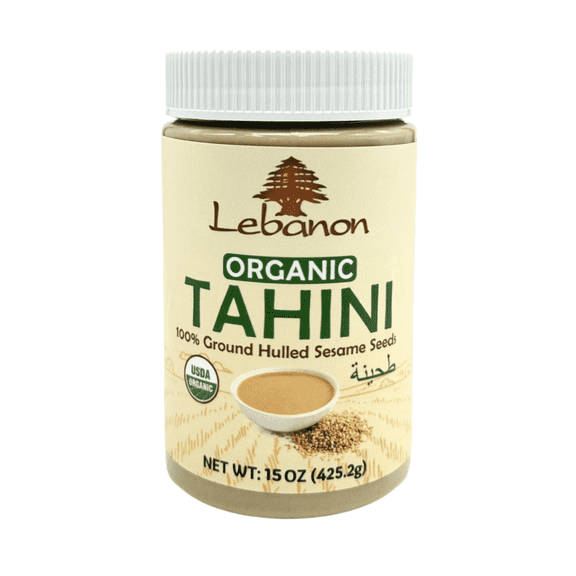 Lebanon - Organic Premium Tahini (100% Ground Hulled Sesame Seeds) 15 oz