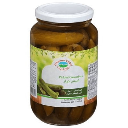Lebanon Valley Pickled Cucumbers, 35.2 oz. (1000gm) Jar