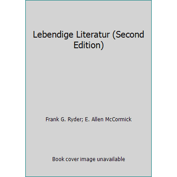 Pre-Owned Ryder Lebendige Literatur 2ed (Mass Market Paperback) 0395138264 9780395138267