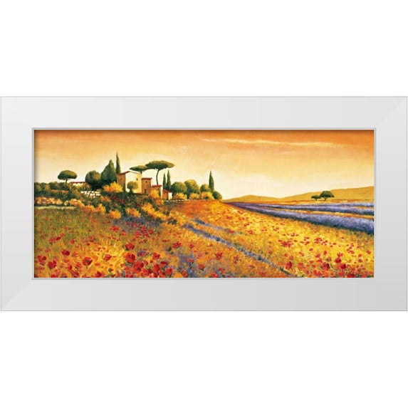 Leblanc, Richard 14x8 White Modern Wood Framed Museum Art Print Titled - Sunlight Country