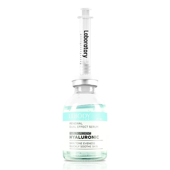 LEBODY Lab Renewal Dual Effect Serum, Face Serum, Hyaluronic, 1 oz
