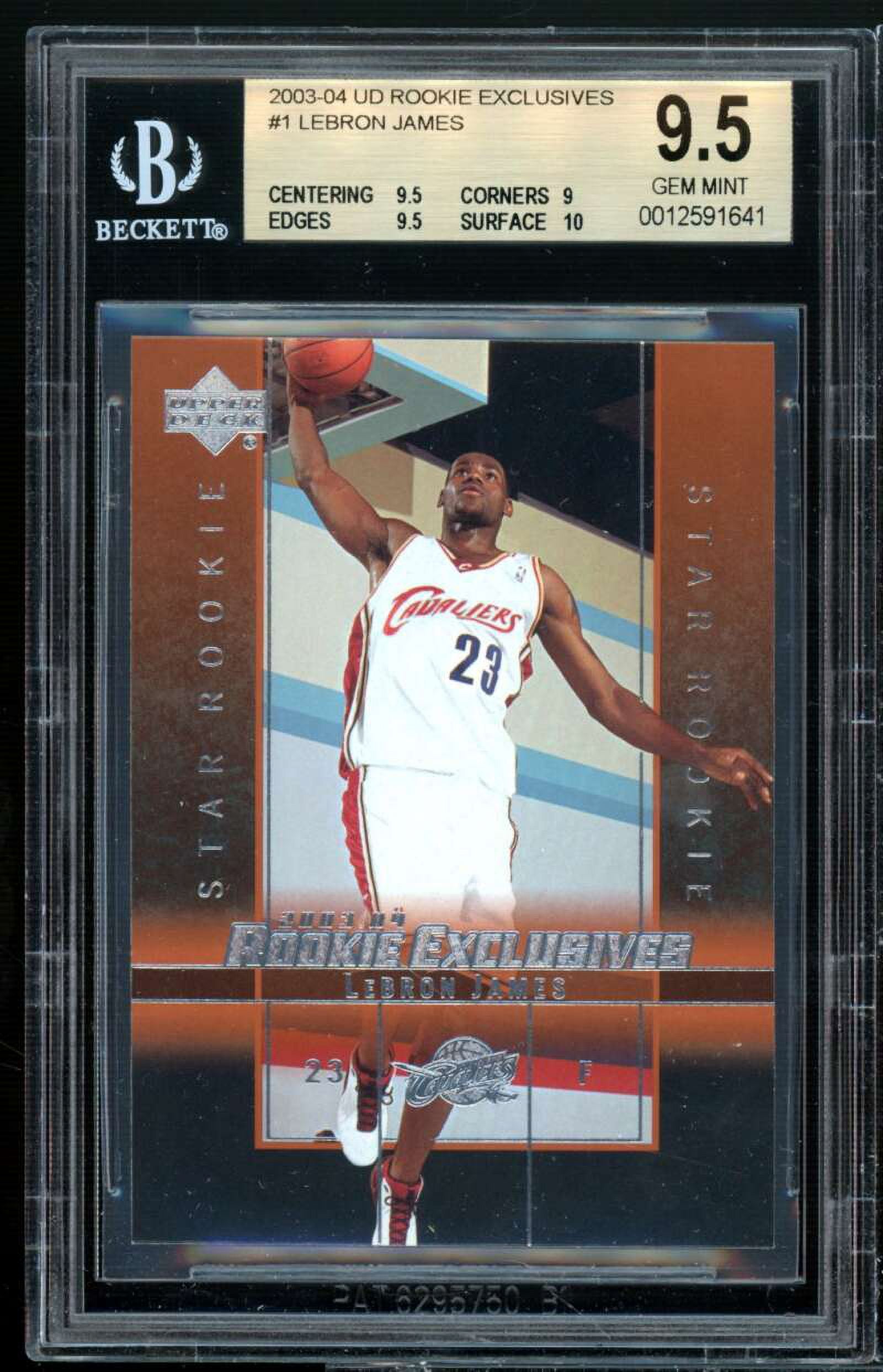 2003 upper deck lebron james rookie exclusive