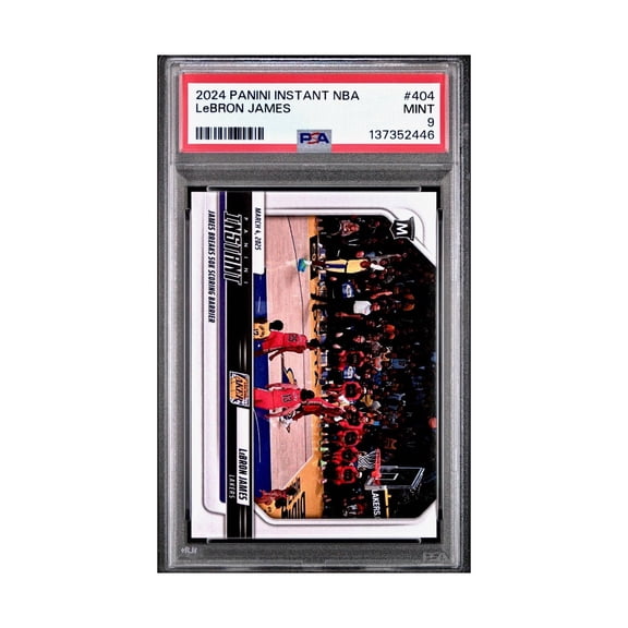 Lebron James 2024 Panini Instant #404 Milestone Moment PSA 9 Mint