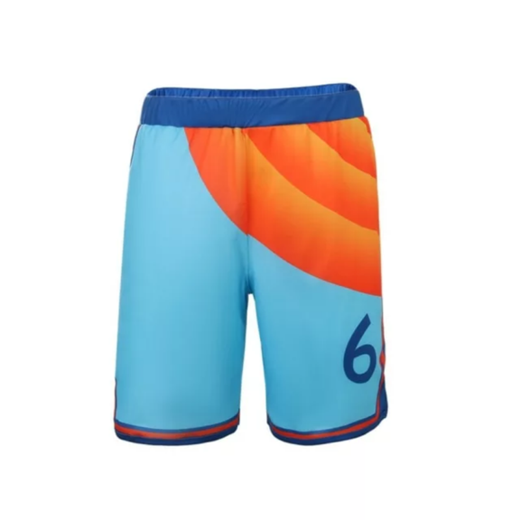 Lebron James #6 Tune Squad Basketball Shorts  - Mens Small