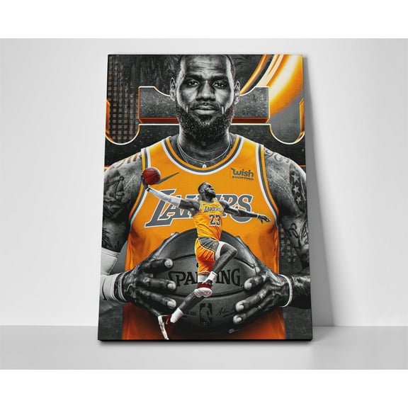 Lebron James Lakers LJ Poster or Wrapped Canvas