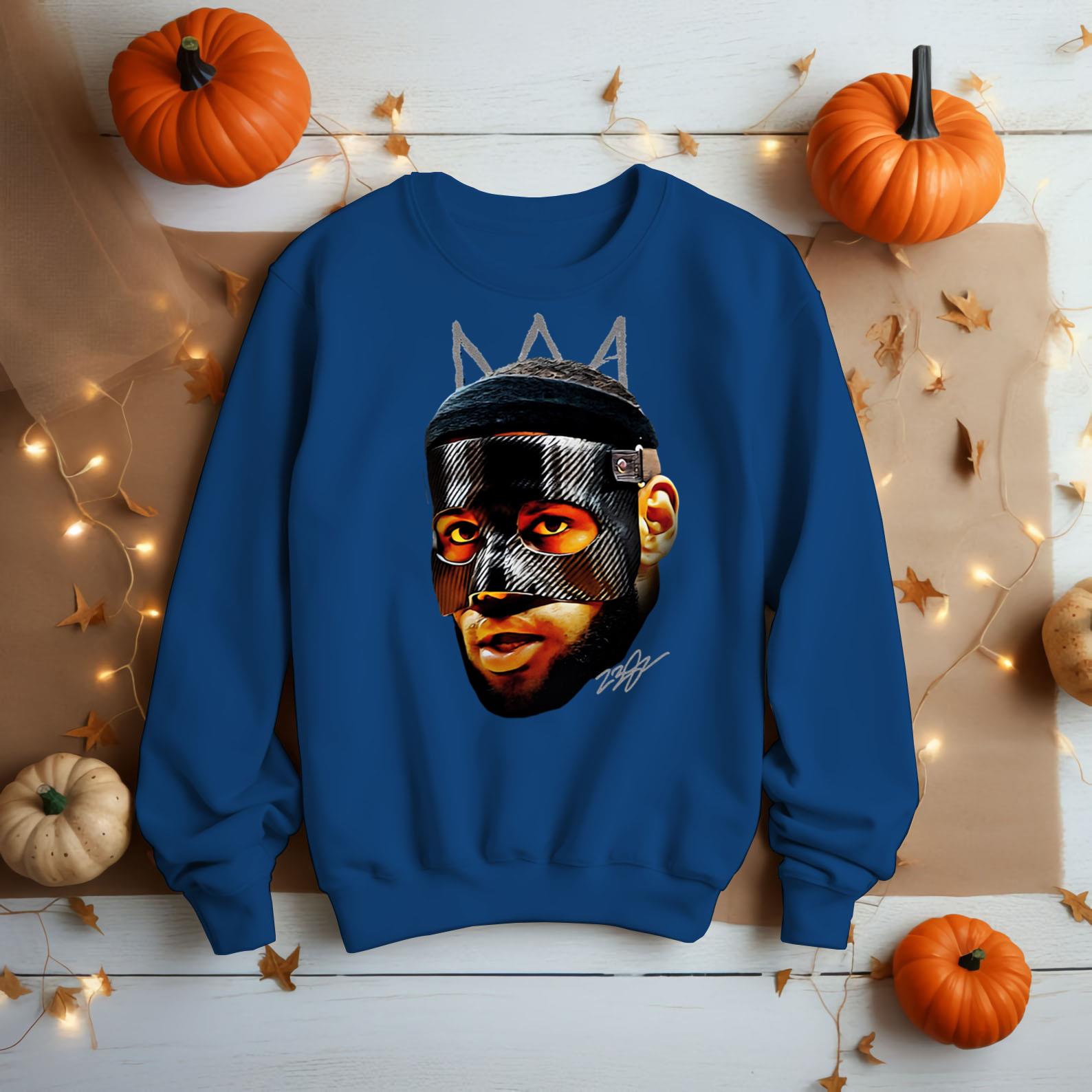 Lebron James Mask Masked Lebron Basketball Graphic Design King James T