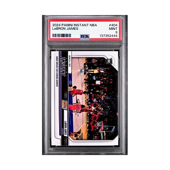Lebron Jams 2024 Panini Instant #404 Milestone Moment PSA 9 Mint