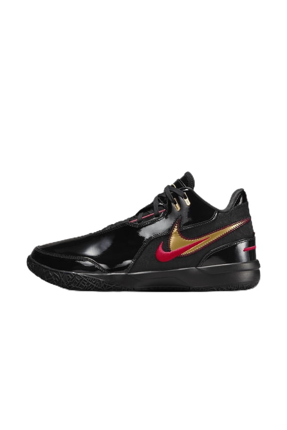 Mens Size 8.5 Nike Zoom LeBron NXXT Gen AMPD Black Metallic Gold Red FJ1566-001