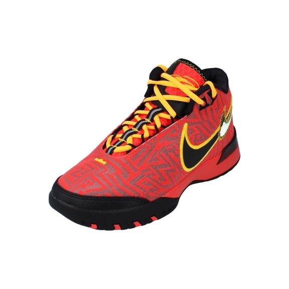 Lebron NXXT Genisus Basketball Shoes HF0712-600, Bright Crimson/Black/Sundial/Laser Orange Size 7.5