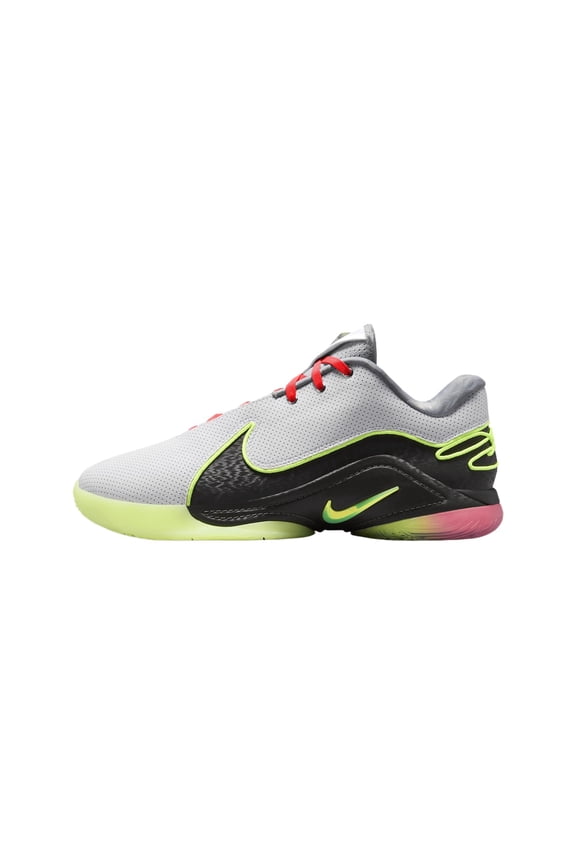 Lebron XXII Crown Jewel Basketball Shoes FZ1094-101, White/Medium Ash/Hot Lava/Volt Glow Size 8.5