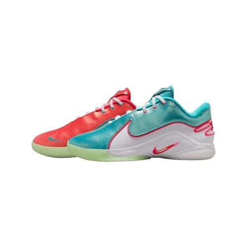 Lebron XXII Limelight Basketball Shoes HV5148-600, Solar Red/White/Vapor Green/Dusty Cactus Size 12
