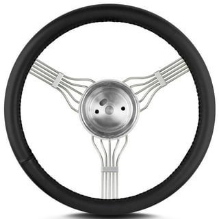 Lecarra Newstalgic Steering Wheel Banjo Polished w/Black Wrap 55301 Lecarra Newstalgic Steering Wheel Banjo Polished w/Black Wrap 55301