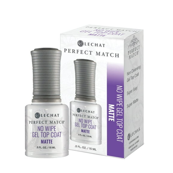 Lechat Perfect Match NO Wipe Gel Top Coat Matte 0.5oz