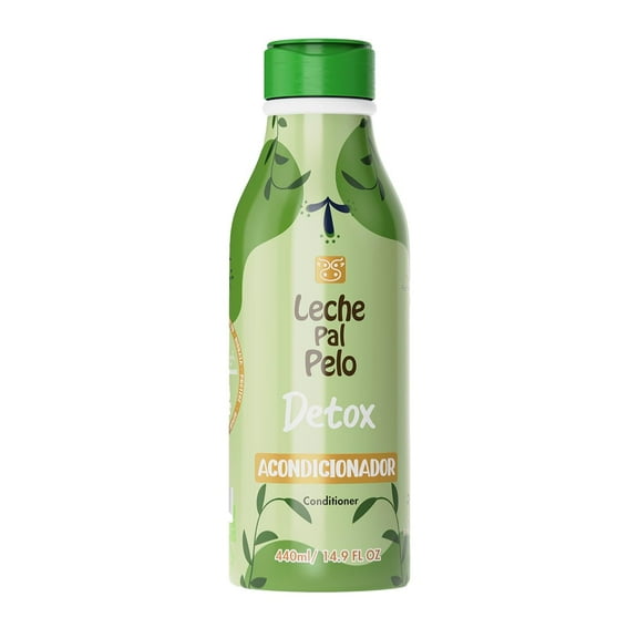 Leche Pal Pelo Detox Conditioner - Infused with Apple Cider Vinegar, Honey Extract, and Green Tea. Experience Total Hair Transformation, Repair, and Natural Shine. 14.9 oz.
