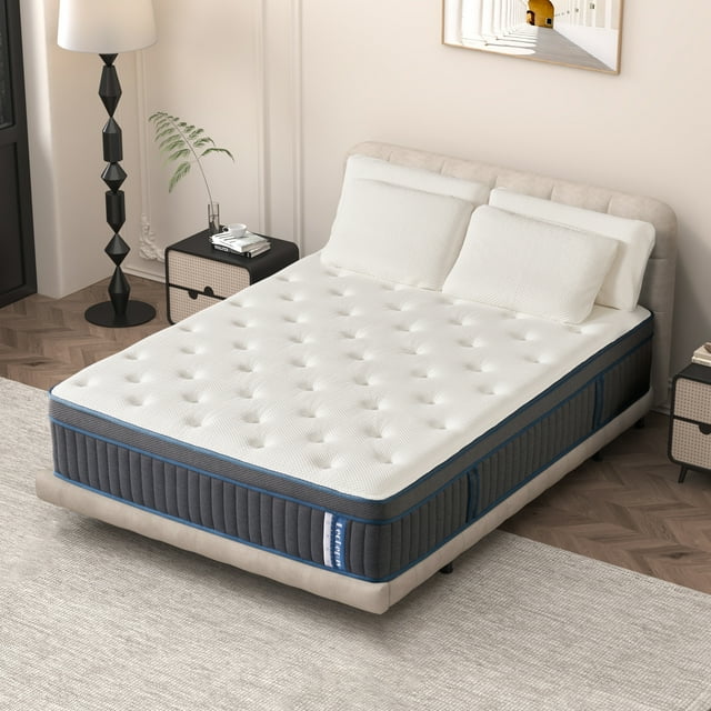 Lechepus King Size Mattress, 14-Inch Cooling Gel Memory Foam, 7-Zone ...