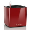 thumbnail image 1 of Lechuza Cube Glossy 16 Scarlet Red High Gloss Square Planter, 7"x7", 1 of 9