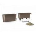 thumbnail image 1 of Lechuza EP-LDEL20-TAU 16 x 6 x 7 in. Delta20 Premium Planter, Taupe Gloss, 1 of 1