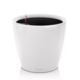 thumbnail image 1 of Lechuza USA 11" Glossy White Round Classico Planter with Water Reservoir, 1 of 6