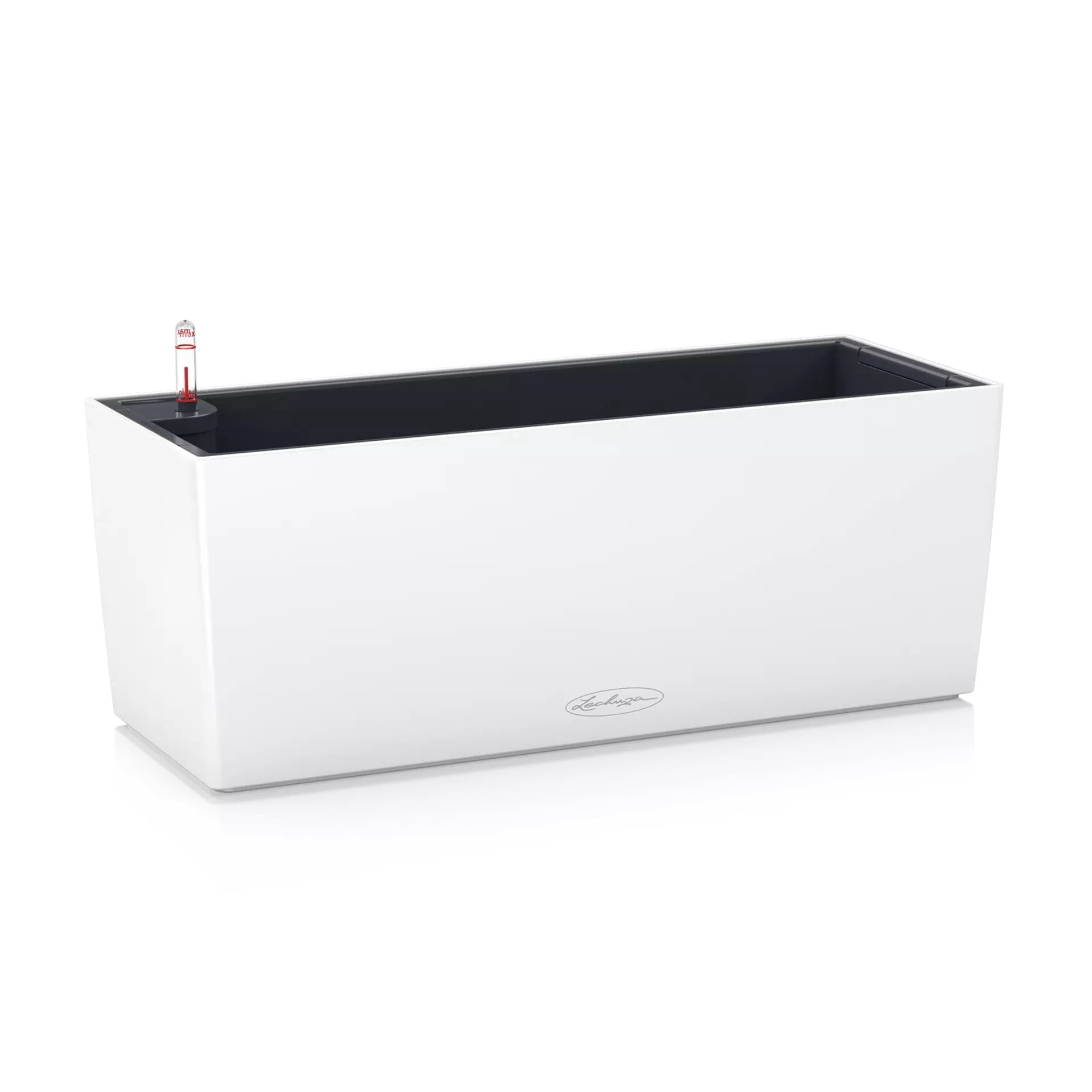 Lechuza USA 20" White Rectangular Balconera Outdoor Window Planter