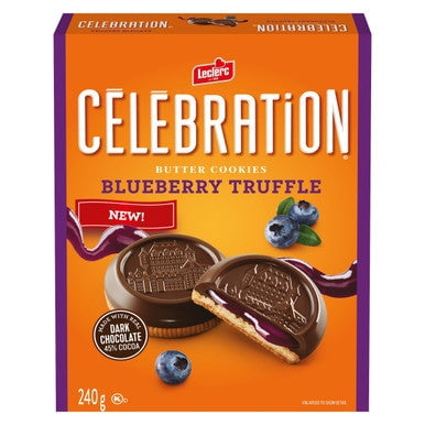 Leclerc Celebration Blueberry Truffle Cookies, 240g/8.5 oz