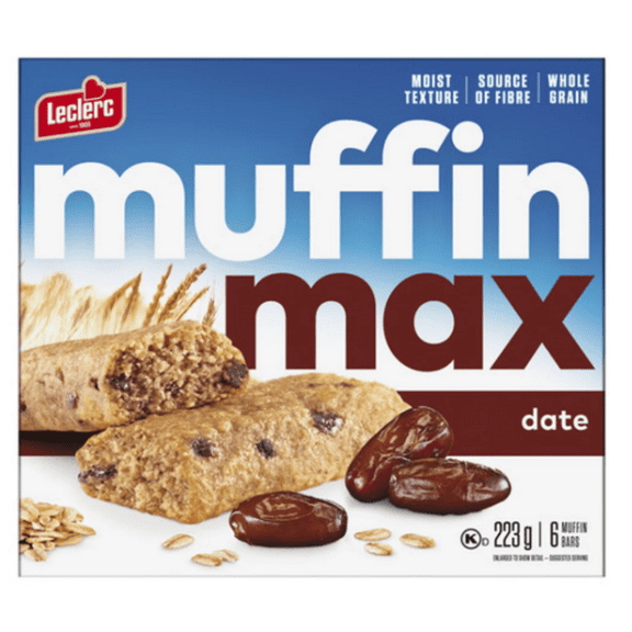 Leclerc Muffin Max Bars Date 223g