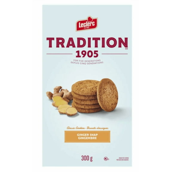 Leclerc Tradition Cookies Biscuit Ginger Snap 300g