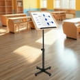 thumbnail image 1 of Lectern Podium Stand with Edge Stopper, Height Adjustable, 360° Up / Down, Presentation Stand Laptop Table for Classroom, 1 of 15