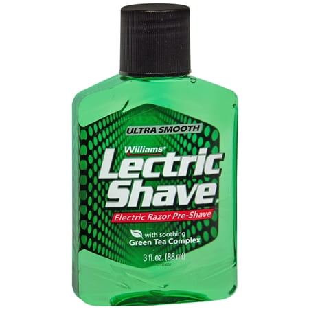 Williams Lectric Shave, Electric Razor Pre-Shave, With Soothing Green ...