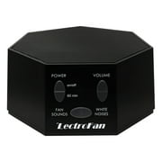 Adaptive Sound Technologies LectroFan Classic White Noise Machine - Compact Sleep Sound Machine for Bedroom, Travel, Study & More - 20 Non-Looping Fan & White Noise Variations - Black