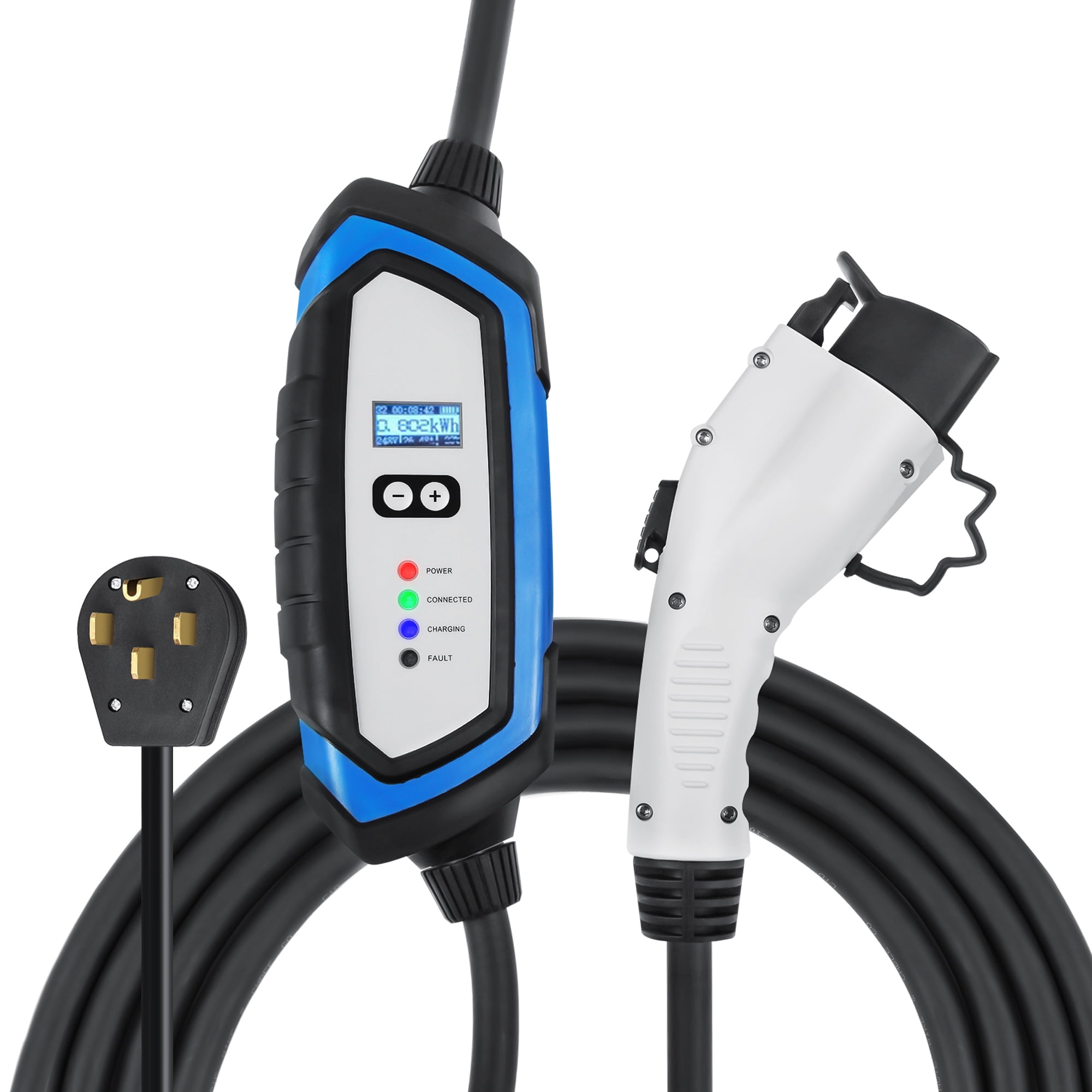 Lectron 240V 32 Amp Level EV Charger With 21ft Extension, 59% OFF