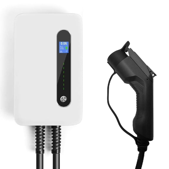 Lectron 240V 40 Amp Level 2 Electric Vehicle (EV) Charging Station with 20ft/6m J1772 Cable & NEMA 6-50 Plug - EVSE 9.6kW Compatible with All SAE J1772 Electric Vehicles