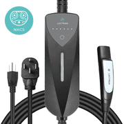 Lectron Level 1/2 8A to 40A Tesla NACS Portable EV Charger - Dual-Level Electric Vehicle Charging Station with NEMA 14-50/5-15 Plug - Compatible with All NACS Electric Vehicles