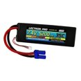 Lectron Pro 7.4V 5200mAh 35C Lipo Battery with EC5 Connector for 1/10th ...
