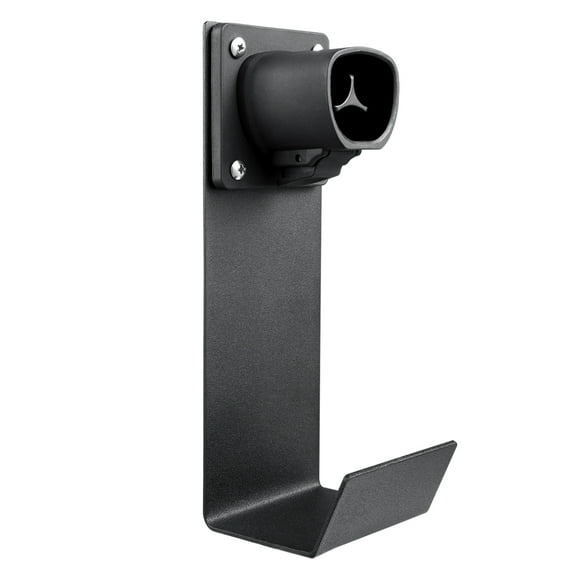 Lectron Tesla NACS Electric Vehicle Charger Nozzle Holster Dock & J-Hook for Cable Management - Tesla Charger Cord Organizer Compatible with Mobile Connector & Wall Connector