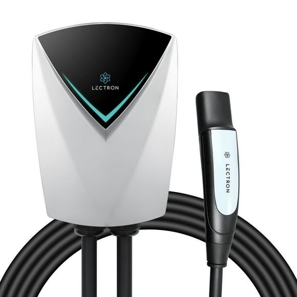 Lectron Tesla V-BOX Pro 48 Amp Electric Vehicle Charging Station - Powerful Level 2 EV Charger (240V) with NEMA 14-50 Plug / Hardwired