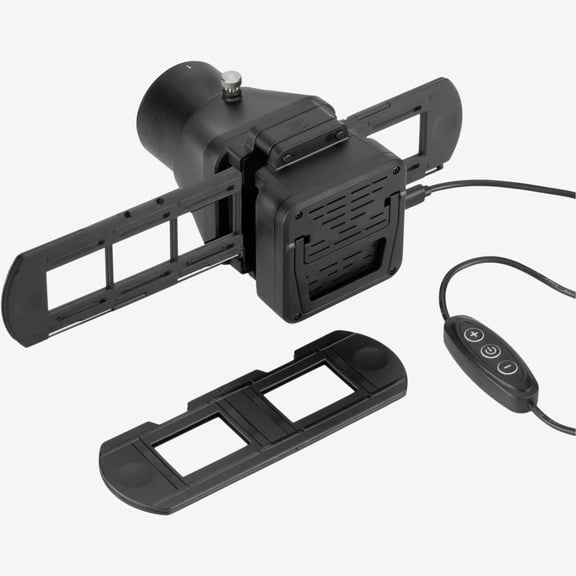 Lectronify 35mm Negative and Slide Digitizer with USB LED Light, Micro-B Cable, 6 Lens Adapters, Converts Film Slides to Digital, Macro Lens Compatible Device