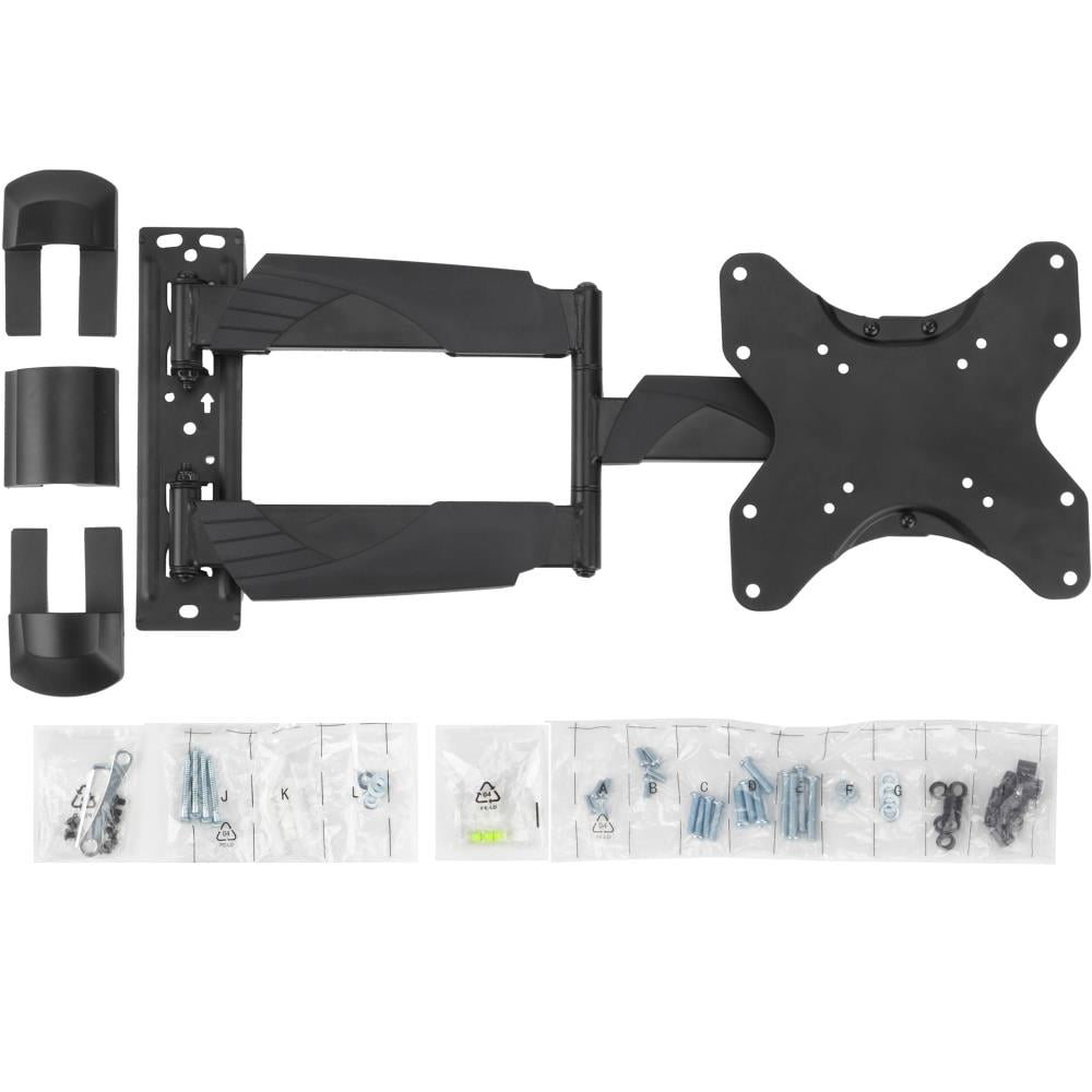 Lectronify Full Motion TV Wall Mount for 20–45" TVs, Swivel & Tilt Articulating Arm, 77 lb Capacity, VESA 75–200, Space Saving Wall Bracket