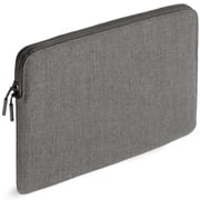 Lectronify LuxeWeave Laptop Sleeve for 14 MacBook Pro Fits Most 14 Laptops Plush Padded Interior Water Resistant 600D Nylon Wide Opening Zipper Ash