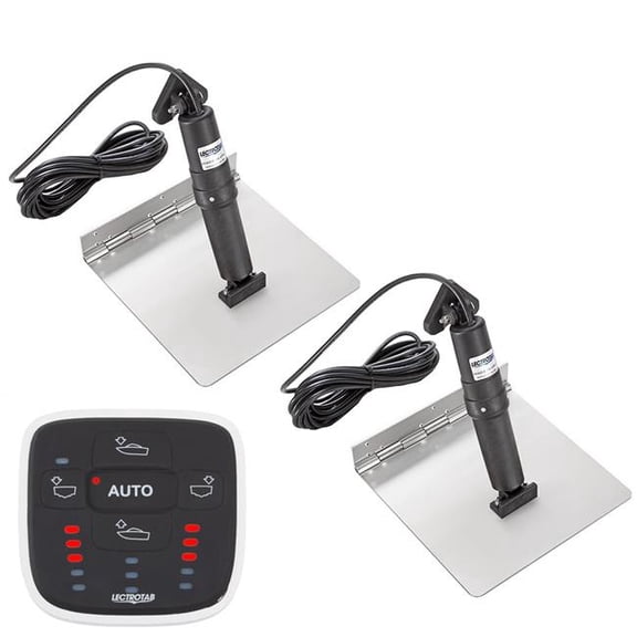 Lectrotab XKASAL9X18 XKA Stainless Steel Trim Tab Kit with ALC-1 Control - 9 x 18 in.