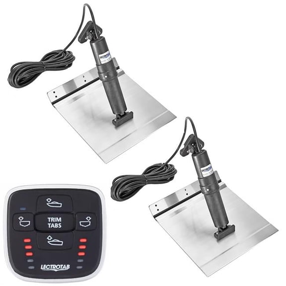Lectrotab XKASML9X9A 9 x 9 in. XKA Aluminum Alloy Trim Tab Kit with MLC-1 Control