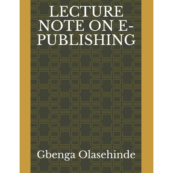 Lecture Note on E-Publishing (Paperback)