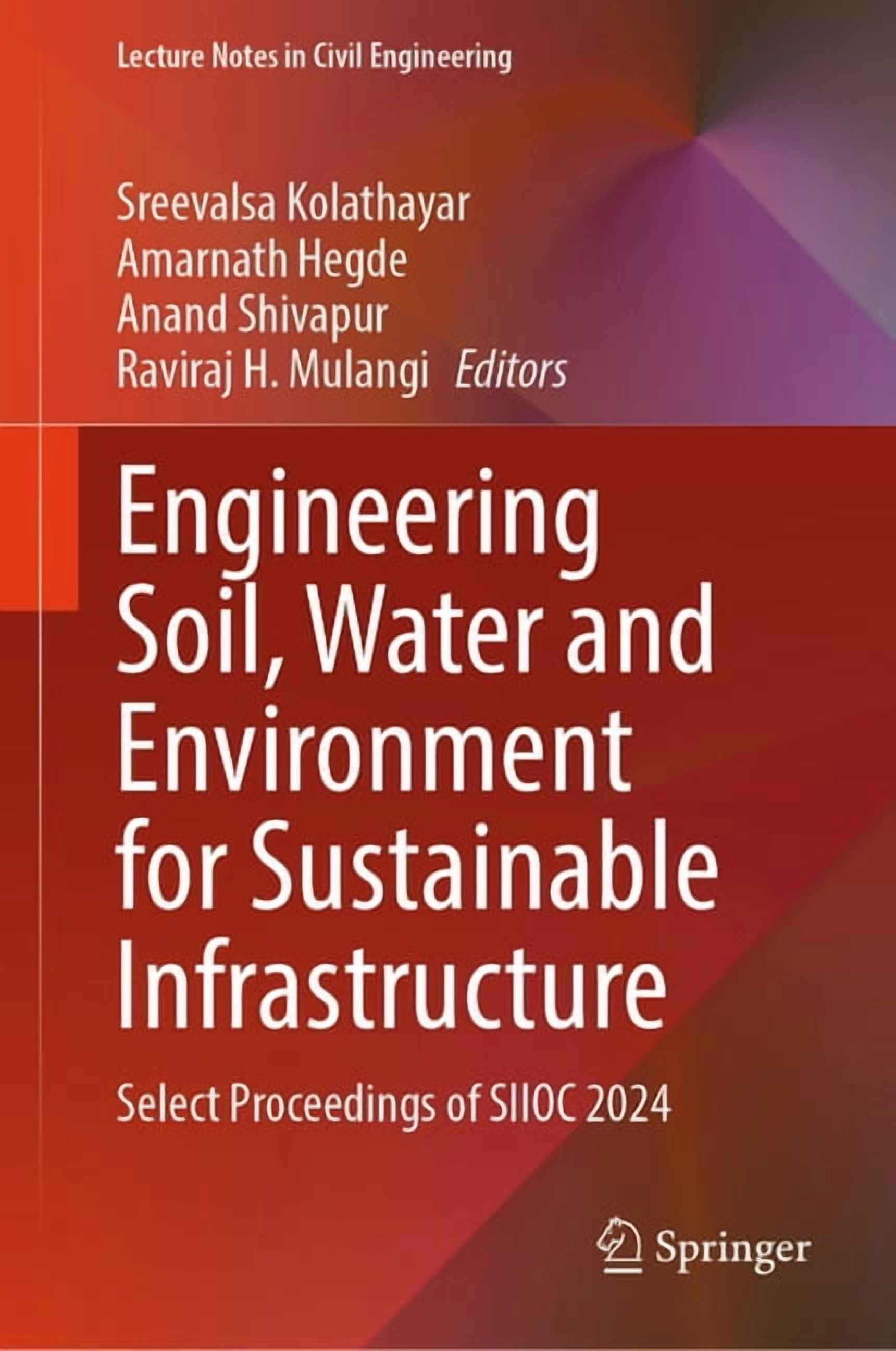 Lecture Notes in Civil Engineering Engineering Soil, Water and ...