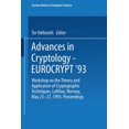 thumbnail image 1 of Lecture Notes in Computer Science Advances in Cryptology - Eurocrypt '93: Workshop on the Theory and Application of Cryptographic Techniques Lofthus,, Book 765, (Hardcover), 1 of 1