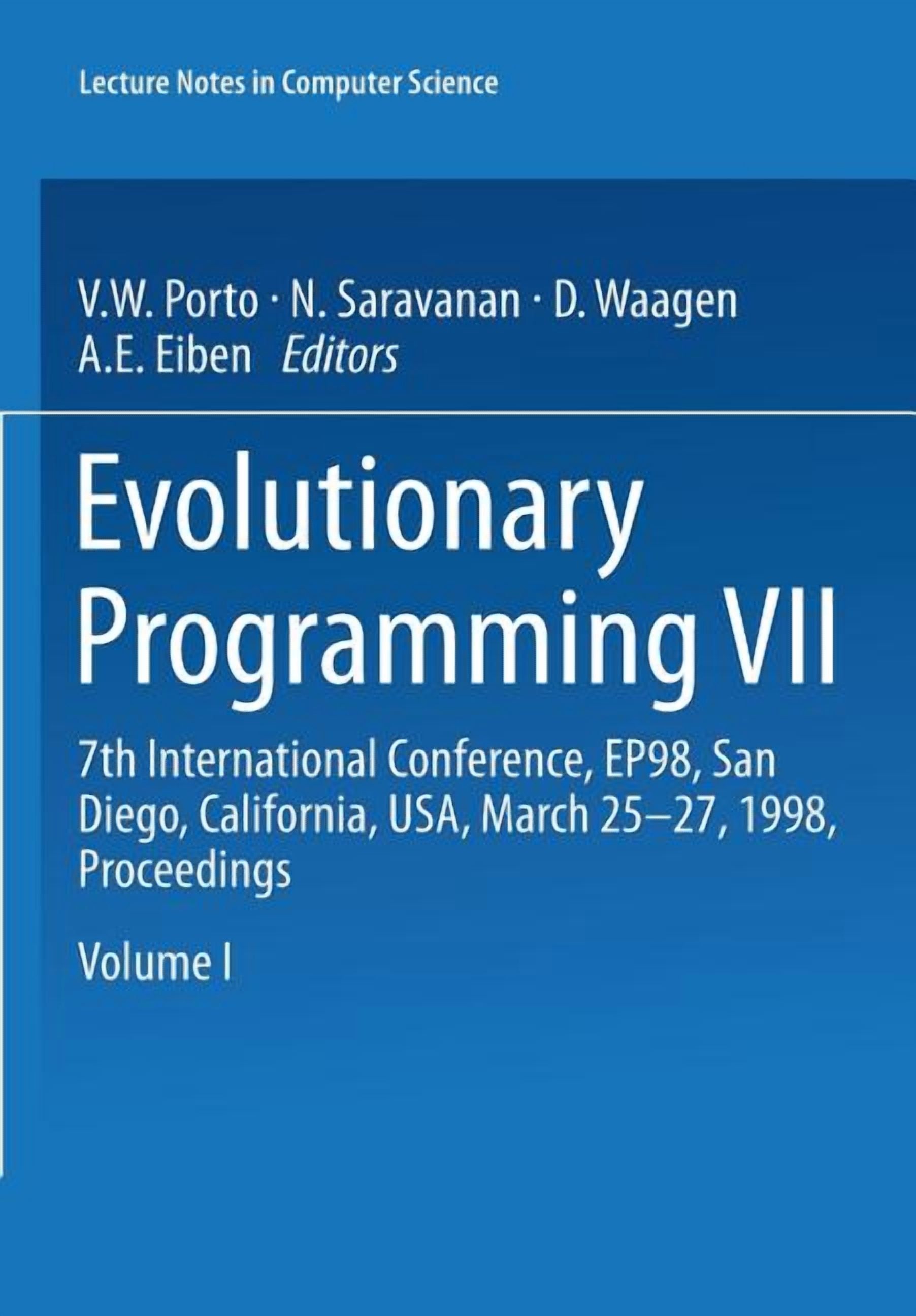 Lecture Notes in Computer Science Evolutionary Programming VII: 7th ...